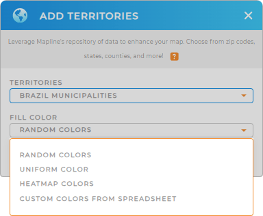 Color-code your Brazil municipalities map
