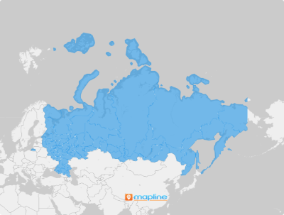 Map of Russia Federation Subjects