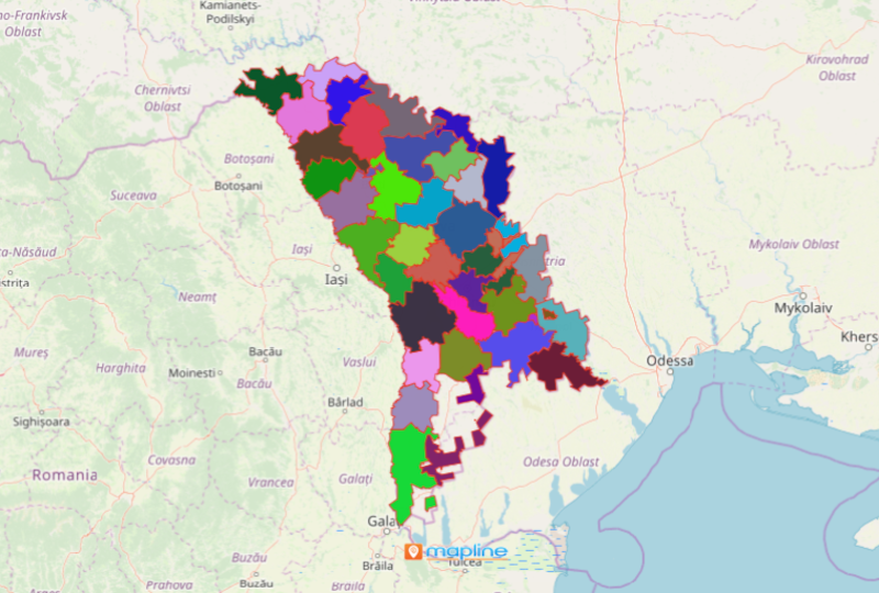 Use Mapline's Territory Mapping Software to Get The Most Out of Moldova Map