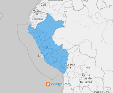Map of Peru regions