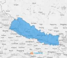 Nepal regions map