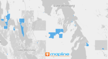 Map of Canada designated places