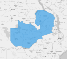 Map of Zambia Provinces