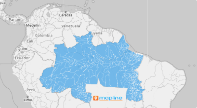 Map of Brazil Municipalities North Region