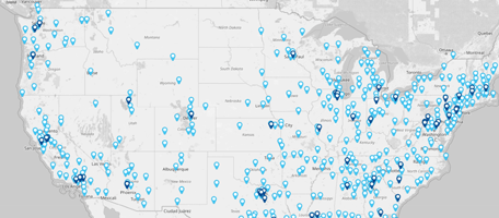 create a custom map with pins