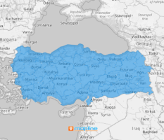 Map of Turkey provinces