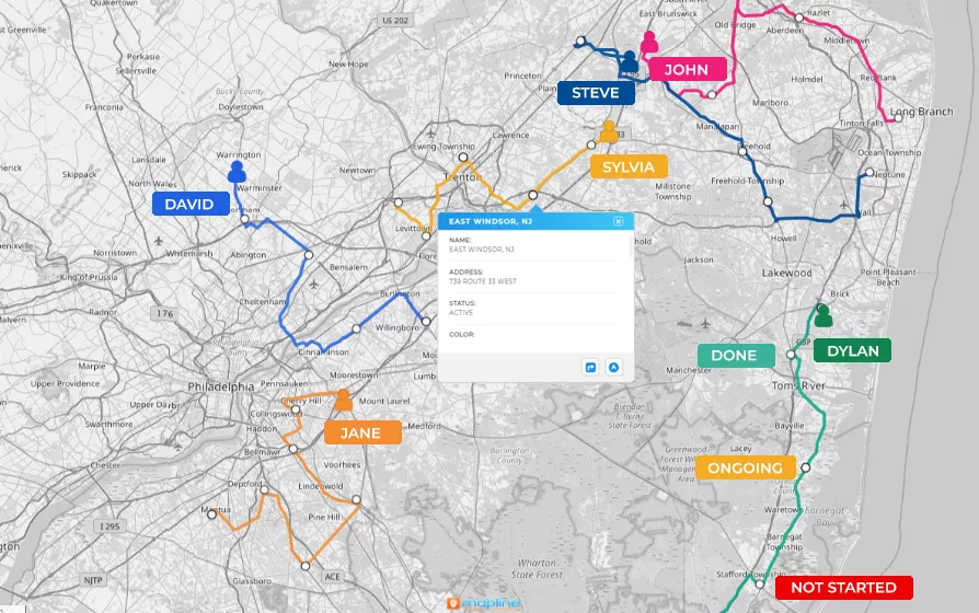 route planning software for field teams