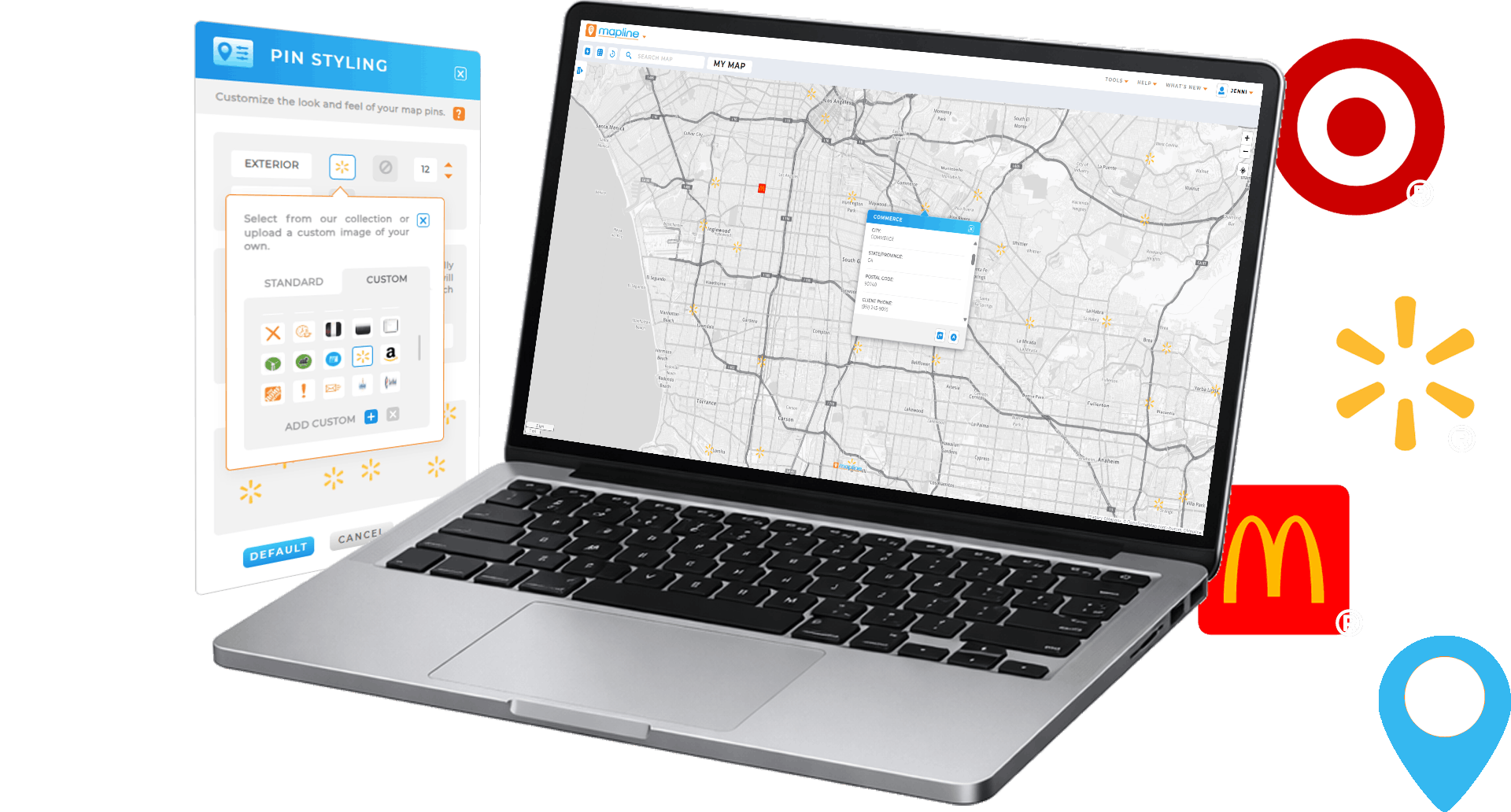 add images as map pins