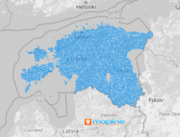 Map of Estonia Settlements