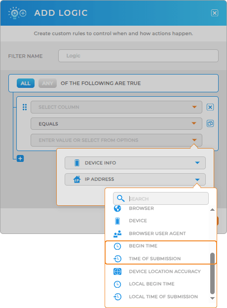 Easily pull in meta data like device start time in Mapline