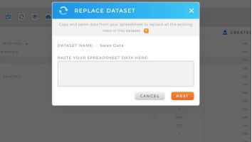 Replace Dataset