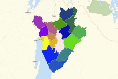 Create Burundi Map using Mapline’s Territory Mapping Software