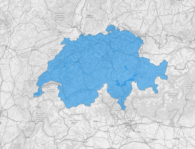 Map of Switzerland Municipalities