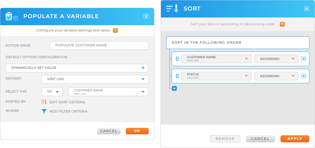 Workflows: Populate Variable