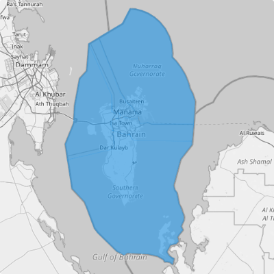 Map of Bahrain Governorates