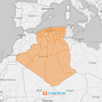 Map of Algeria Provinces