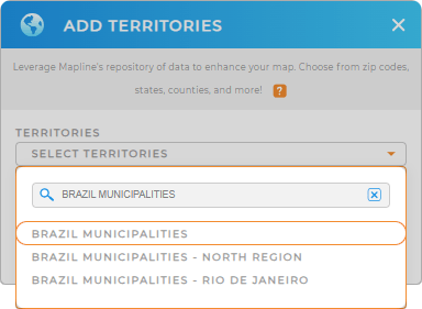 Add Brazil municipalities to your map
