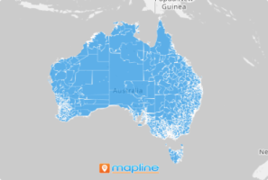 Australia Postal Code map