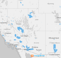 Map of U.S. military installations