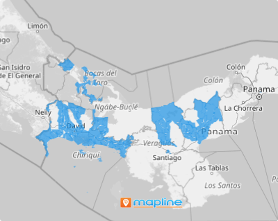 Map of Panama townships