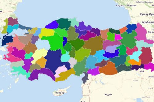 Map of Turkey Provinces
