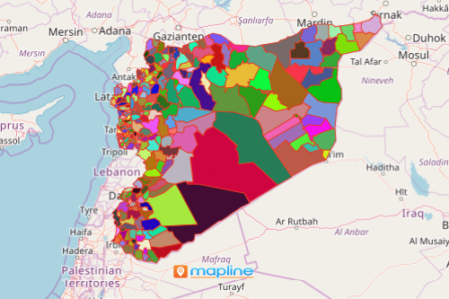 Use Mapline's Territory Mapping Software to Create a Map of Syria