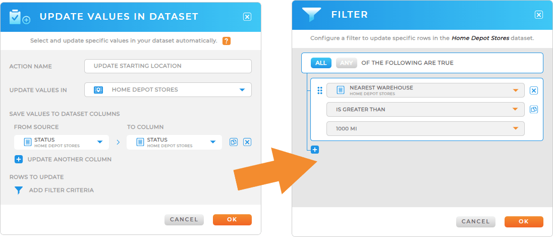 Workflows: Update Values in Dataset