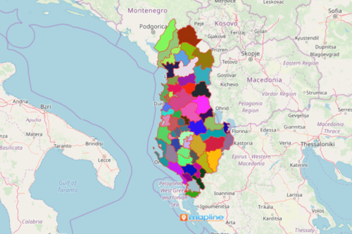 Use Mapline's Territory Mapping Software to Get The Most Out of Albania Map