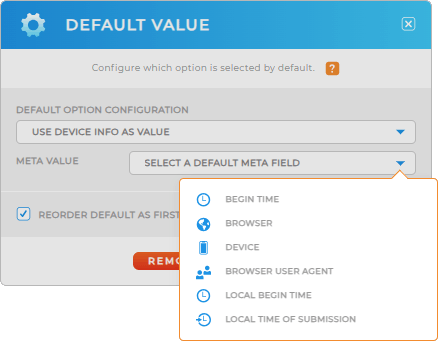 Use custom text as a default answer in Mapline forms