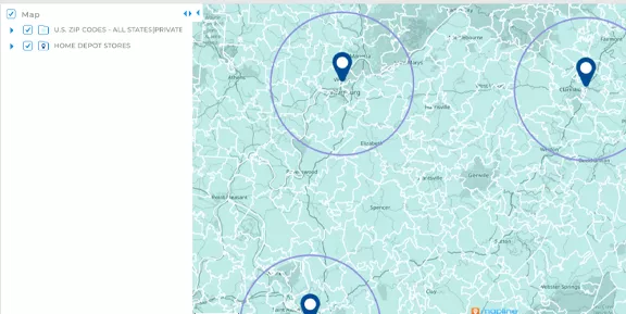 Static map without satellite view