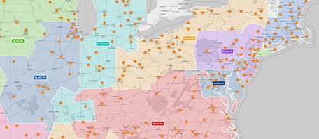 Build a custom territory map in seconds in Mapline