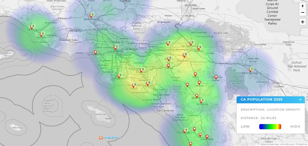 Mapline geo-enriched data