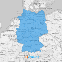Map of Germany states