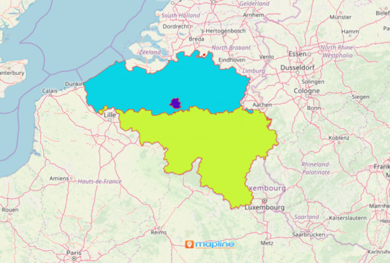 Use Mapline's Territory Mapping Software to Get The Most Out of Belgium Map