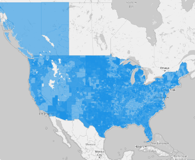 Map of U.S. Electric Retail Service Territories