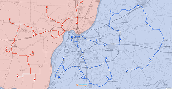 See the whole picture with Mapline's Geo Routing