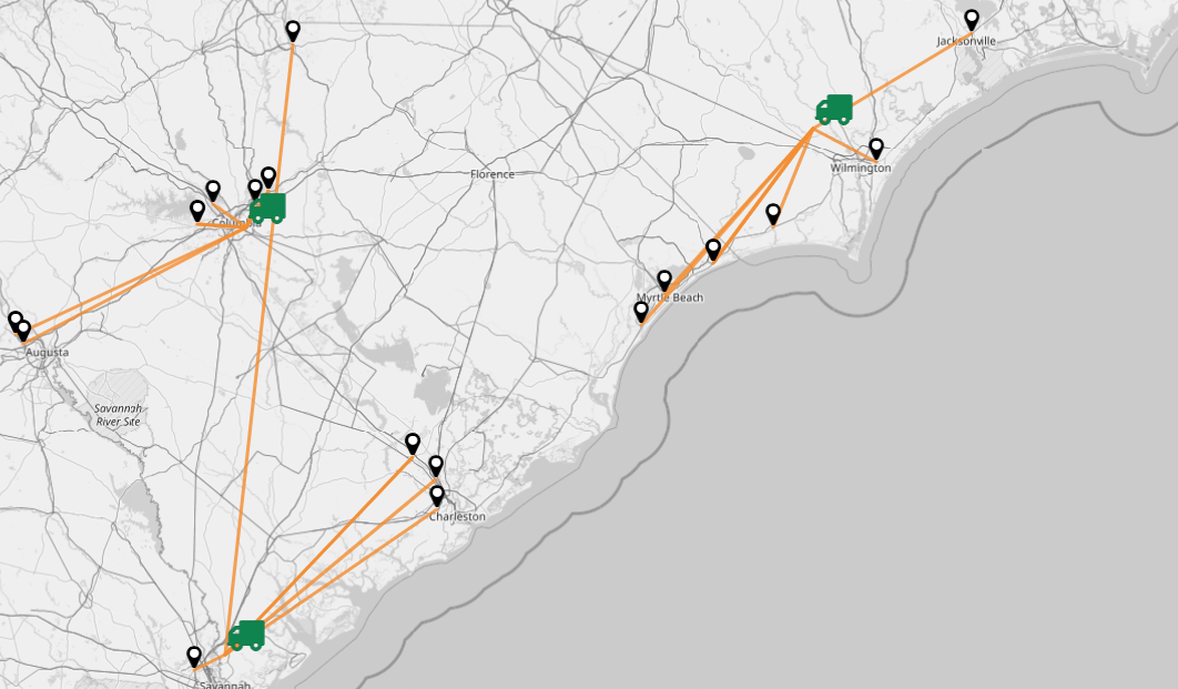 Add hub and spoke lines to your mMpline maps in seconds