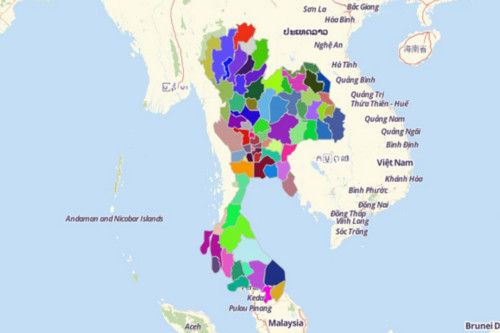 Use Mapline's Territory Mapping Software to Create a Thailand Map 