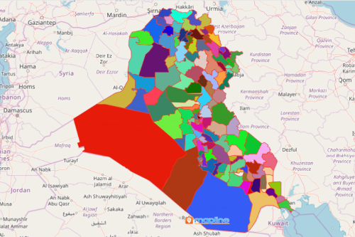 Use Mapline's Territory Mapping Software to Create a Map of Iraq