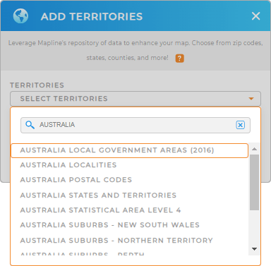 Adding Local Government Areas in Australia