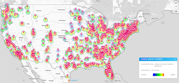 Get real-time insights and hone in on key areas with Mapline's Geo BI