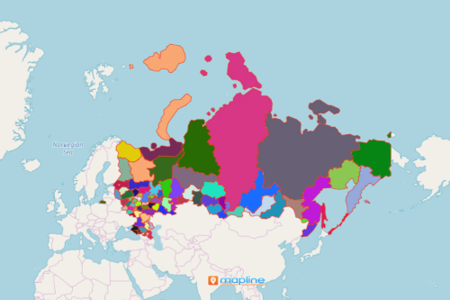 Use Mapline's Territory Mapping Software to Create a Map of Russia