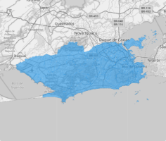 Map of Brazil Neighborhoods- Rio de Janeiro