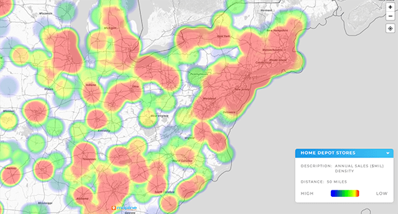 Easily analyze the market and get location-based forecasts with Mapline