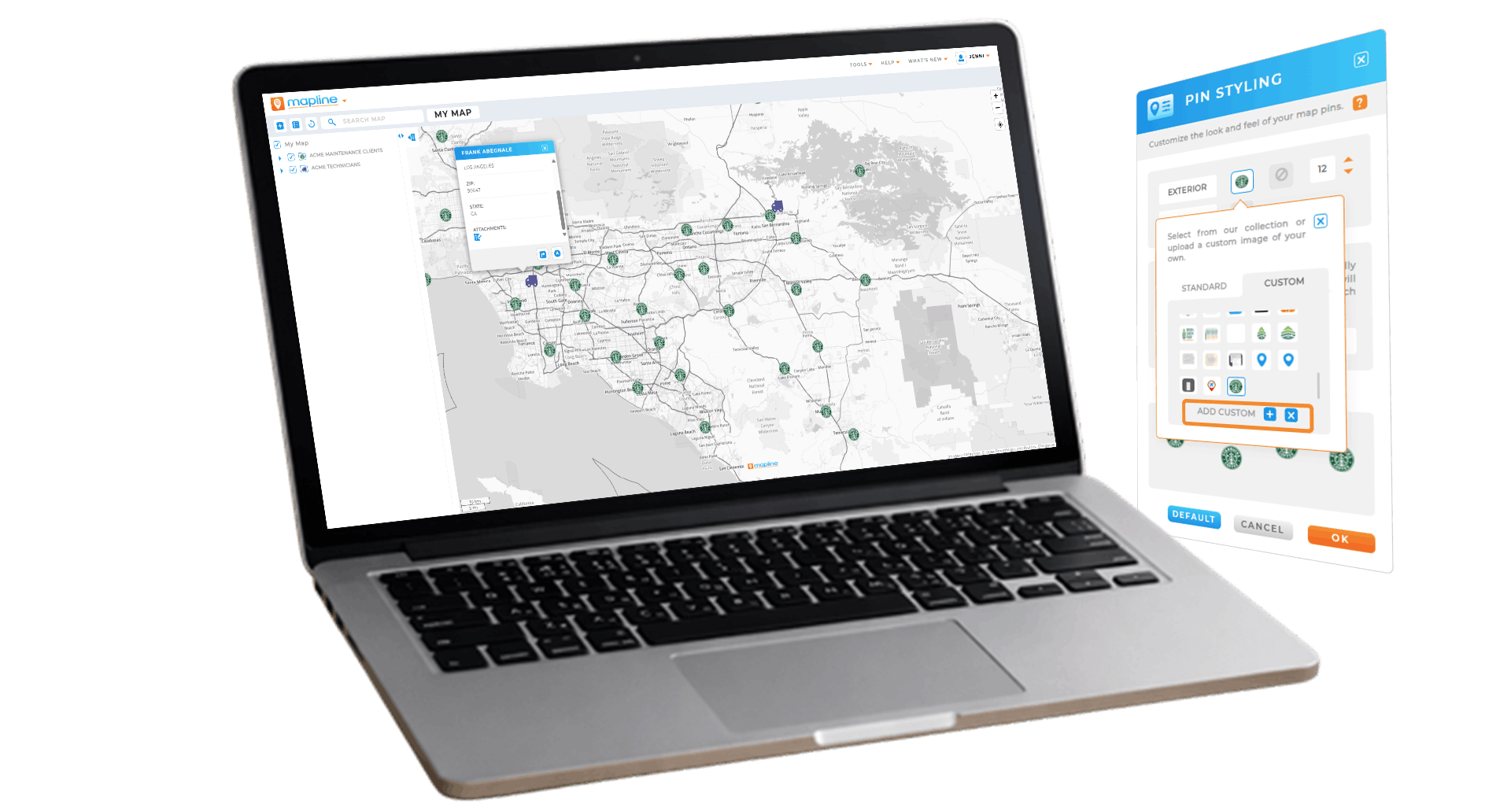 How to add images as map pins
