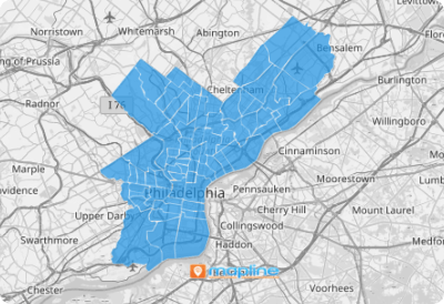 Map of Philadelphia Wards