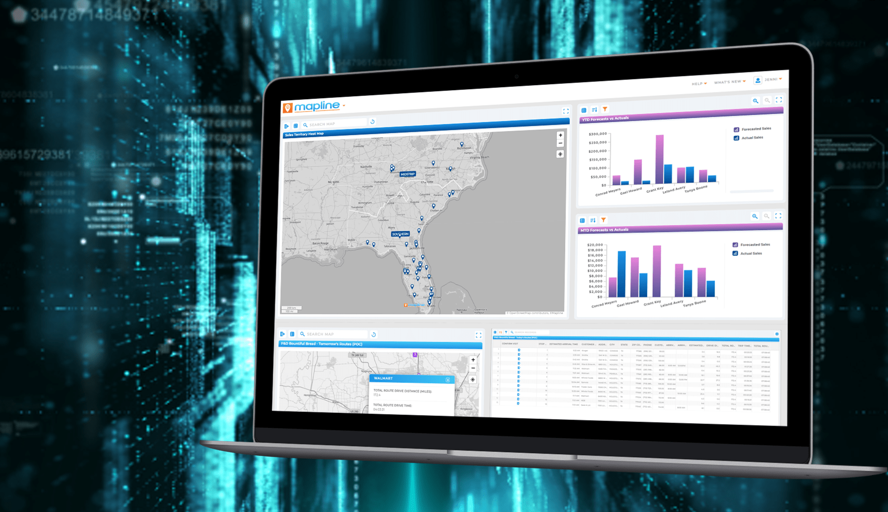 Get AI-driven insights with Mapline's Geo BI