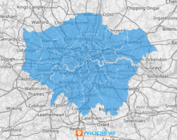 Map of Boroughs of London