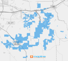 Map of U.S. school districts