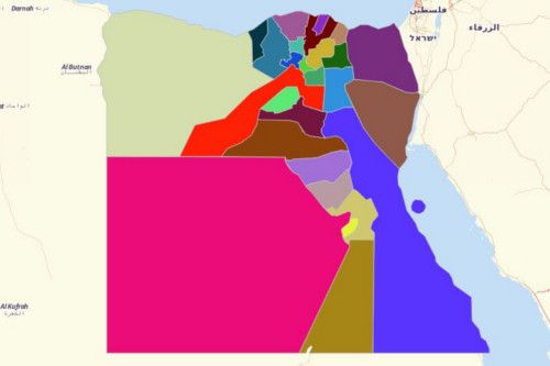 Create a Map of Egypt Using Mapline's Territory Mapping Software